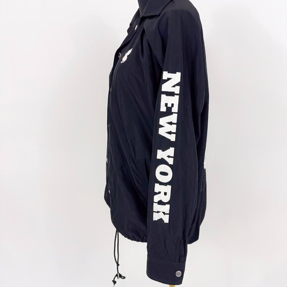 JOYRICH PLAY BOY COACH JACKET  - BLACK SIZE MEDIUM - Picture 6 of 12